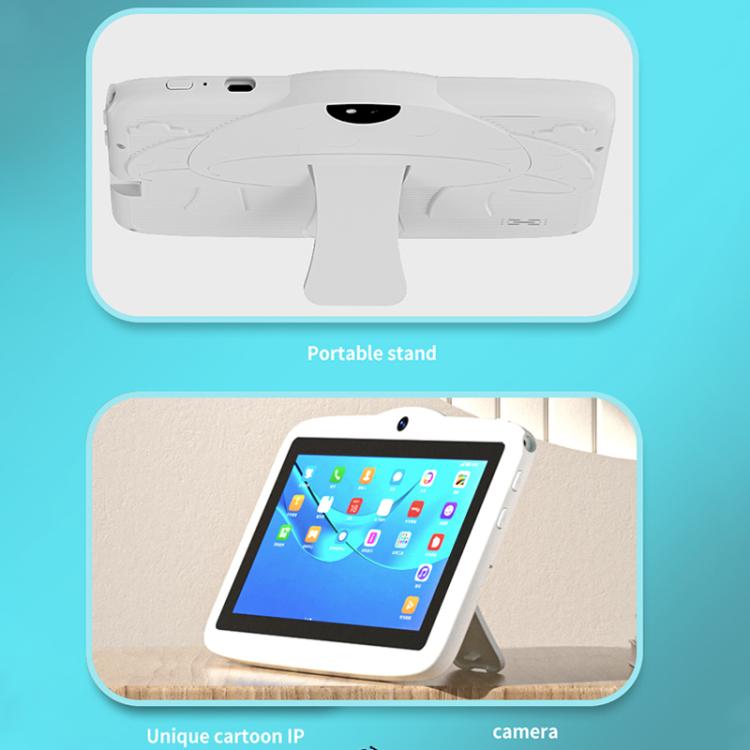 BDF 7 inch WiFi Kids Tablet PC with Mushroom Silicone Case, 2GB+32GB, Android 8.1 MTK6735 Quad Core CPU, US Plug, 4GB+64GB