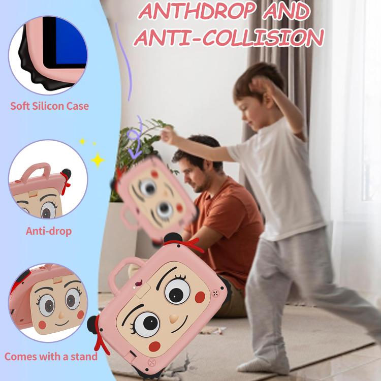 BDF 7 inch WiFi Kids Tablet PC with Nezha Silicone Case, 2GB+32GB, Android 8.1 MTK6735 Quad Core CPU, US Plug, 4GB+64GB