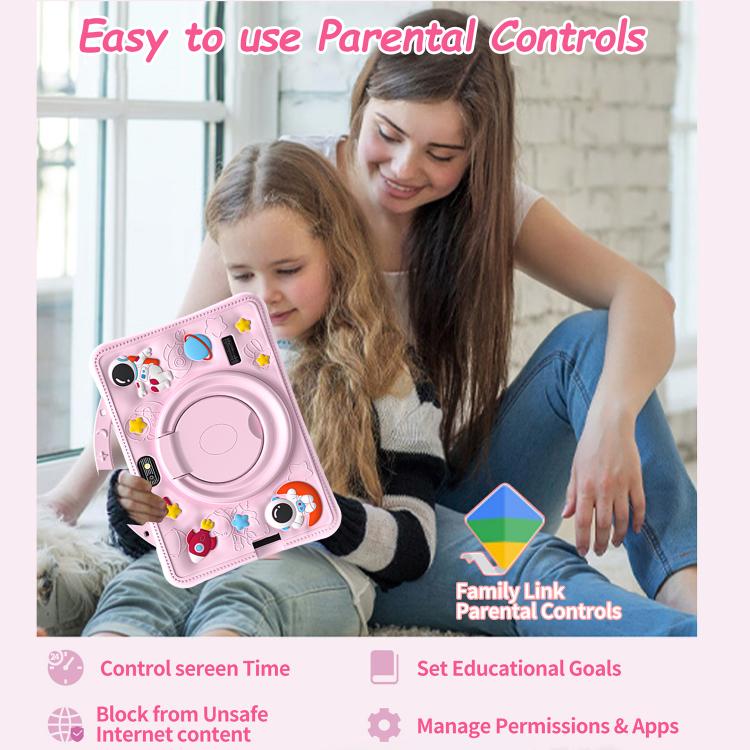 BDF 7 inch WiFi Kids Tablet PC with Portable Astronaut Silicone Case, 1GB+16GB, Android 8.1 MTK6735 Quad Core CPU, US Plug, 3GB+32GB