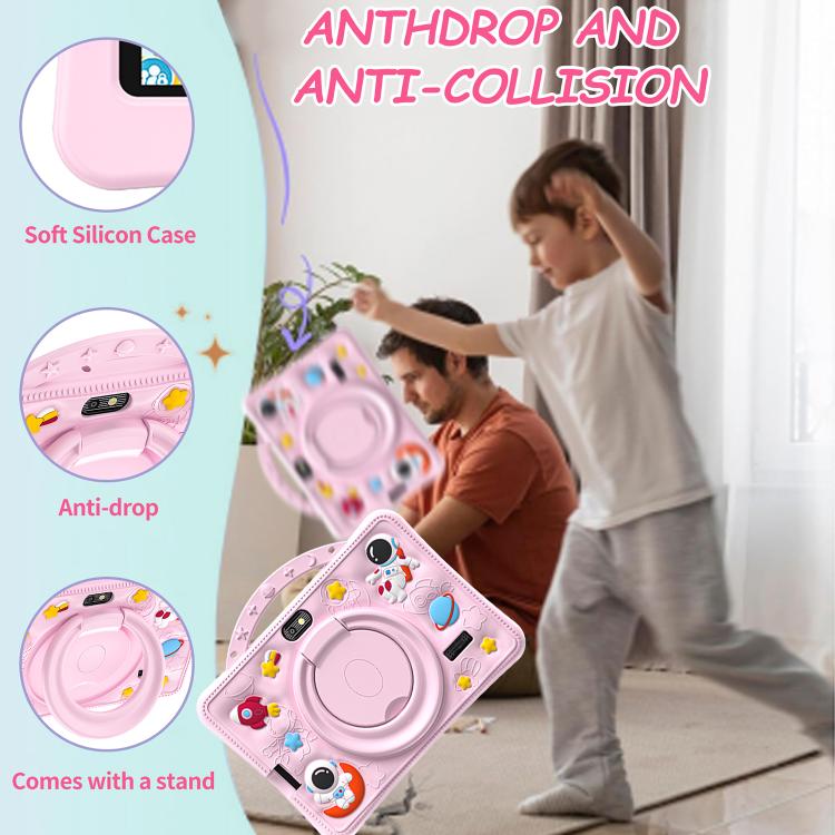 BDF 7 inch WiFi Kids Tablet PC with Portable Astronaut Silicone Case, 1GB+16GB, Android 8.1 MTK6735 Quad Core CPU, US Plug, 3GB+32GB