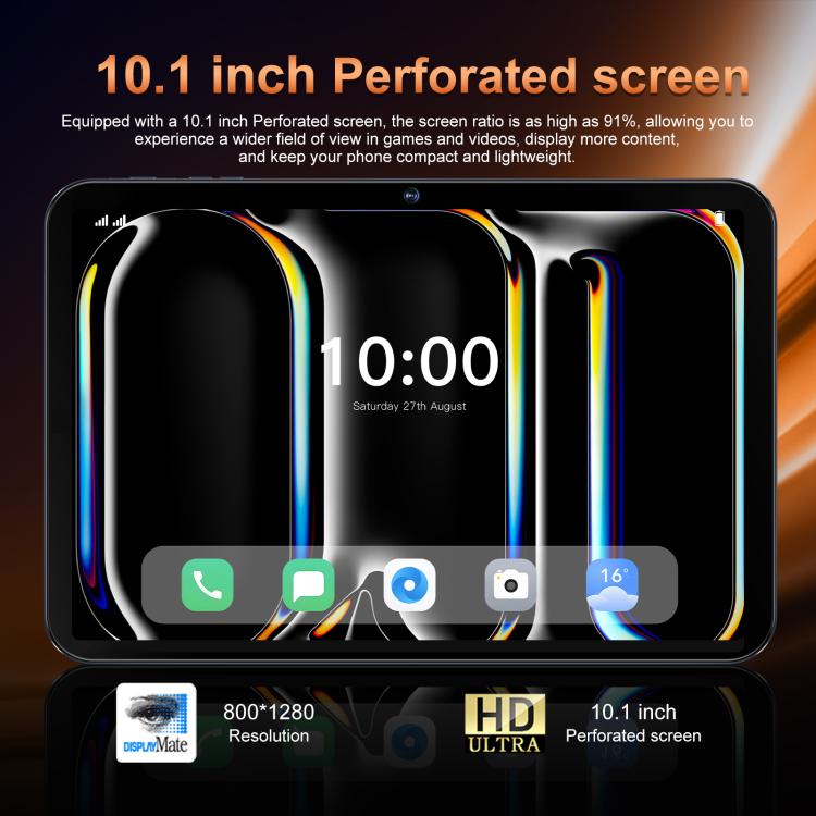 Tab 17 Pro 10.1 inch 4G LTE Tablet PC, 4GB+32GB, Android 10 MTK6755 Octa Core, AU Plug, AU Plug