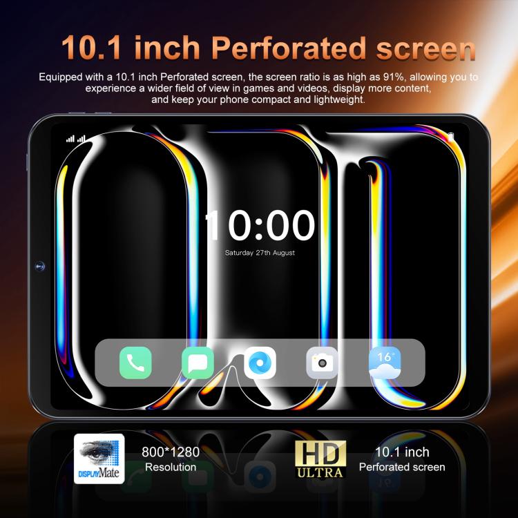 Pab 17 Pro 10.1 inch 4G LTE Tablet PC, 4GB+64GB, Android 10 MTK6755 Octa Core, EU Plug, EU Plug