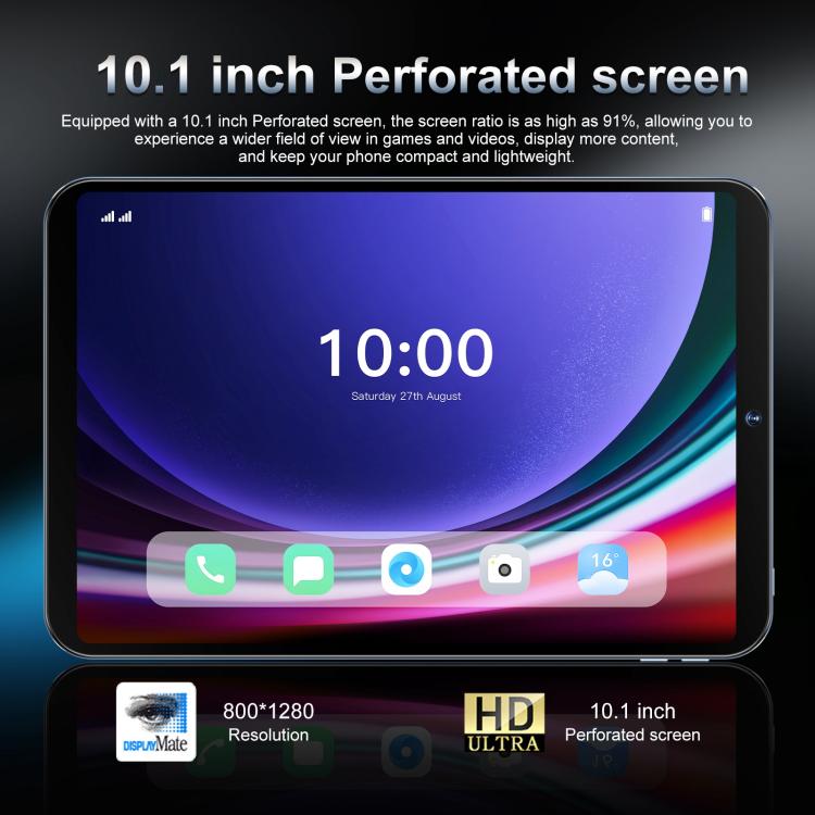 Tab 26 Ultra 10.1 inch 4G LTE Tablet PC, 4GB+64GB, Android 10 MTK6755 Octa Core, EU Plug, EU Plug