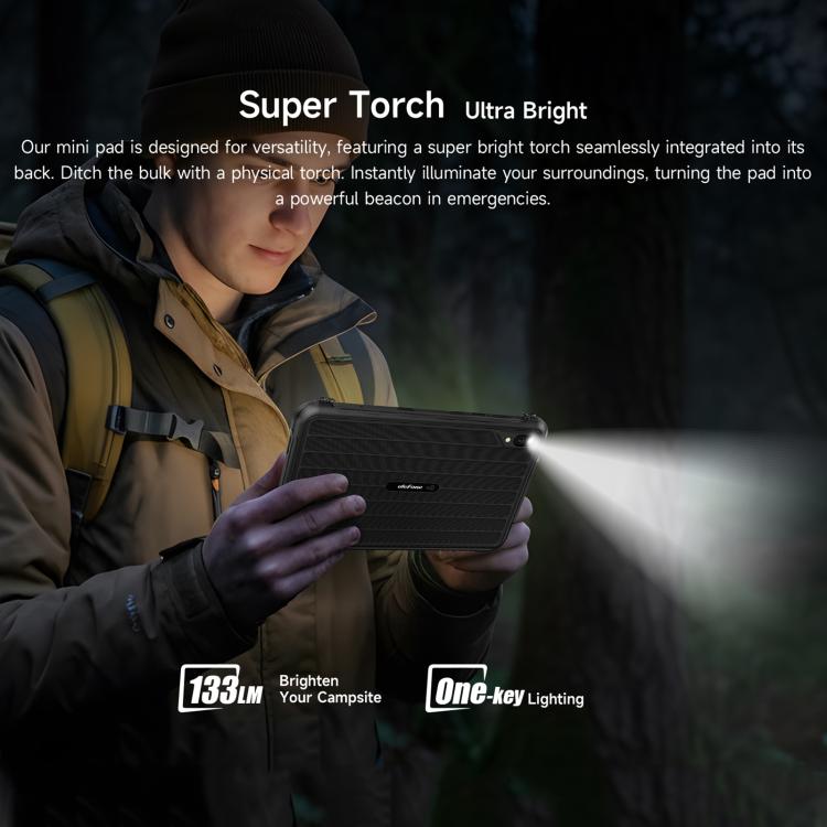 Ulefone Rugking Pad Pro Rugged Tablet PC, 8GB+128GB, 8.68 inch Android 16 Unisoc T7250 Octa Core 4G Network, EU Plug